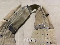Original Wwi Us Army M1903 Rifle M1910 10 Pocket Eagle Snap Ammo Belt-mills