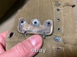Original Wwi Us Army M1903 Rifle M1910 10 Pocket Eagle Snap Ammo Belt-mills