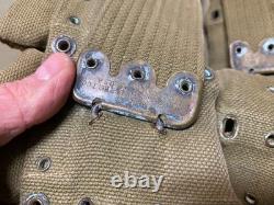 Original Wwi Us Army M1903 Rifle M1910 10 Pocket Eagle Snap Ammo Belt-mills