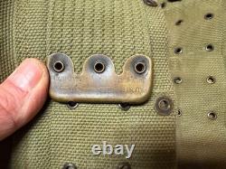 Original Wwi Us Army M1903 Rifle M1910 10 Pocket Eagle Snap Ammo Belt-mills, 1917