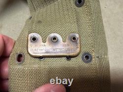 Original Wwi Us Army M1903 Rifle M1910 10 Pocket Eagle Snap Ammo Belt-mills, 1917