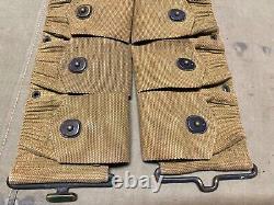 Original Wwi Us Army M1903 Rifle M1910 Infantry Field 10 Pocket Ammo Belt-mills