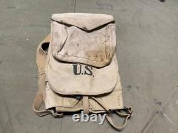 Original Wwi Us Army M1910 Haversack & Mess Kit Pouch Combat Field Backpack