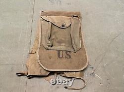 Original Wwi Us Army M1910 Haversack & Mess Kit Pouch Combat Field Backpack