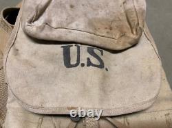 Original Wwi Us Army M1910 Haversack & Mess Kit Pouch Combat Field Backpack