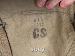 Original Wwi Us Army M1910 Haversack & Mess Kit Pouch Combat Field Backpack-ria