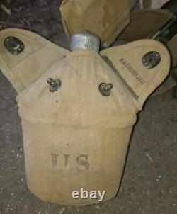 Original Wwi Us Army M1910 Haversack & Mess Kit Pouch Combat Field Pack-unit Mar