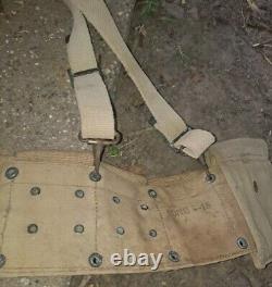 Original Wwi Us Army M1910 Haversack & Mess Kit Pouch Combat Field Pack-unit Mar