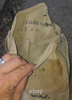 Original Wwi Us Army M1910 Haversack & Mess Kit Pouch Combat Field Pack-unit Mar