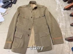 Original Wwi Us Army M1912 Infantry Officer Gabardine Wool Field Tunic-small