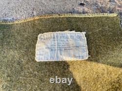 Original Wwi Us Army M1917 Infantry Wool Field Blanket-dated 1918