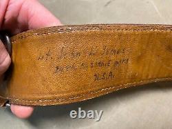 Original Wwi Us Army Office M1917 Sam Browne Field Belt-fits To A 36 In, Named