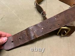 Original Wwi Us Army Office M1917 Sam Browne Field Belt-fits To A 36 In, Named