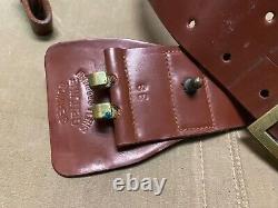 Original Wwi Us Army Officer M1917 Sam Browne Field Belt & Strap-fits To 38 In