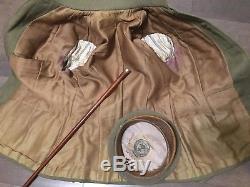 Original Wwi Us Army Officers Uniform Grouping Named Tunic Visor Cap + More