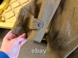 Original Wwi Us Army Winter M1917 Greatcoat Overcoat- Large 44r