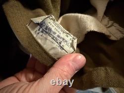 Original Wwi Us Army Winter M1917 Greatcoat Overcoat- Large 44r