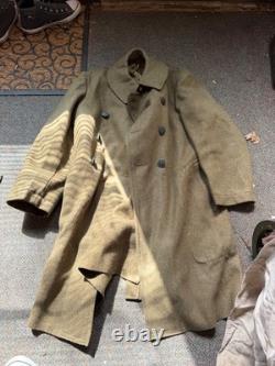 Original Wwi Us Army Winter M1917 Greatcoat Overcoat- Large/xlarge 46r