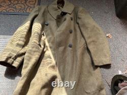 Original Wwi Us Army Winter M1917 Greatcoat Overcoat- Large/xlarge 46r