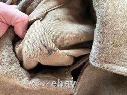 Original Wwi Us Army Winter M1917 Greatcoat Overcoat- Large/xlarge 46r
