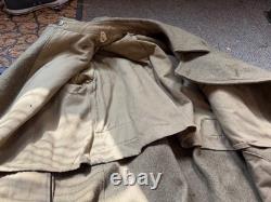 Original Wwi Us Army Winter M1917 Greatcoat Overcoat- Large/xlarge 46r