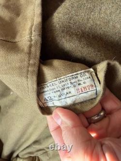 Original Wwi Us Army Winter M1917 Greatcoat Overcoat- Large/xlarge 46r