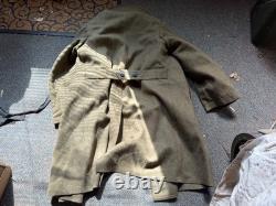 Original Wwi Us Army Winter M1917 Greatcoat Overcoat- Large/xlarge 46r