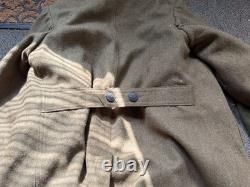 Original Wwi Us Army Winter M1917 Greatcoat Overcoat- Large/xlarge 46r