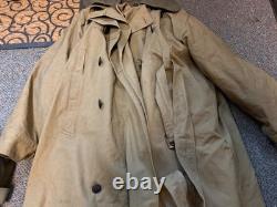 Original Wwi Us Army Winter Officer M1917 Greatcoat Overcoat- Large 44r