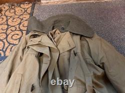 Original Wwi Us Army Winter Officer M1917 Greatcoat Overcoat- Large 44r