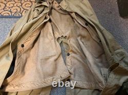 Original Wwi Us Army Winter Officer M1917 Greatcoat Overcoat- Large 44r