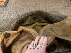 Original Wwi Us Army Winter Officer M1917 Greatcoat Overcoat- Large 44r