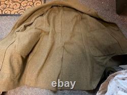 Original Wwi Us Army Winter Private Purchase M1917 Greatcoat Overcoat- Large 44r
