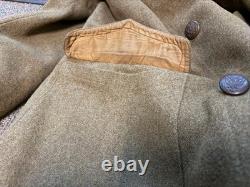 Original Wwi Us Army Winter Private Purchase M1917 Greatcoat Overcoat- Large 44r