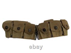 Original Wwi Ww1 M1917 Us Army Usmc Cartridge Belt 10 Pocket Long Dated 1918