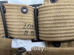 Original Wwi Ww1 M1917 Us Army Usmc Cartridge Belt 10 Pocket Long Dated 1918