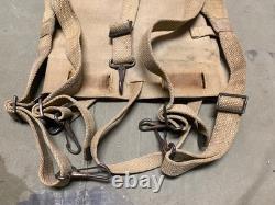 Original Wwi Wwii Us Army M1910 Haversack & Mess Kit Pouch Combat Field Backpack