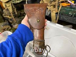 Original Wwi Wwii Us Army M1917.45 M1911 M1911a1 Pistol Hip Holster-date Marked