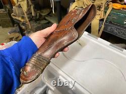 Original Wwi Wwii Us Army M1917.45 M1911 M1911a1 Pistol Hip Holster-date Marked