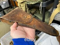 Original Wwi Wwii Us Army M1917.45 M1911 M1911a1 Pistol Hip Holster-unit Marked