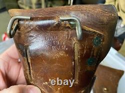 Original Wwi Wwii Us Army M1917.45 M1911 M1911a1 Pistol Hip Holster-unit Marked