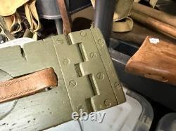 Original Wwi Wwii Us Army M1917 Browning 1919 Wooden Ammo Chest Box