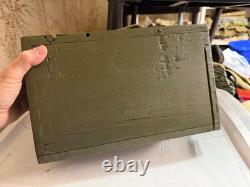 Original Wwi Wwii Us Army M1917 Browning 1919 Wooden Ammo Chest Box
