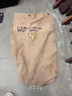 Original Wwi Wwii Us Usmc Marine Duffle Carry Bag -named