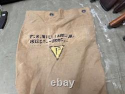 Original Wwi Wwii Us Usmc Marine Duffle Carry Bag -named