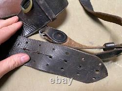 Original Wwii Us Army Office M1917 Sam Browne Field Belt, Strap & Holster-1942