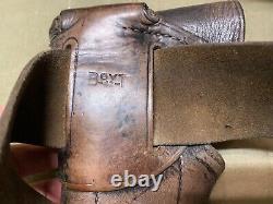 Original Wwii Us Army Office M1917 Sam Browne Field Belt, Strap & Holster-1942