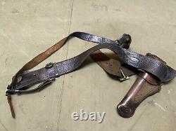 Original Wwii Us Army Office M1917 Sam Browne Field Belt, Strap & Holster-1942