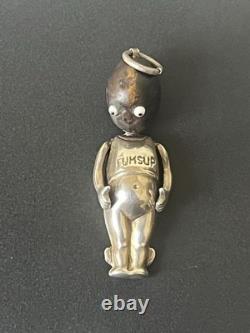 P1. 83 Antique Silver FUMSUP World War One Charm With Articulated Arms