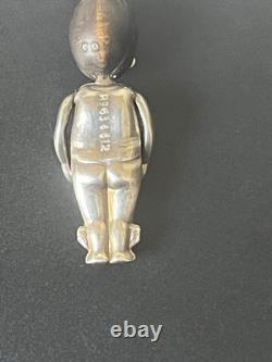 P1. 83 Antique Silver FUMSUP World War One Charm With Articulated Arms